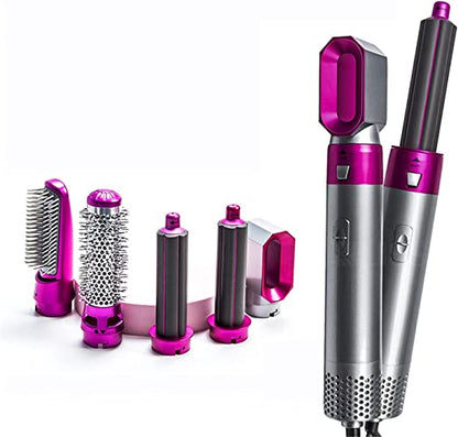 5 In 1 Hair Dryer Hot Comb Set Professional Curling Iron Hair Straightener Styling Tool Hair Dryer Household